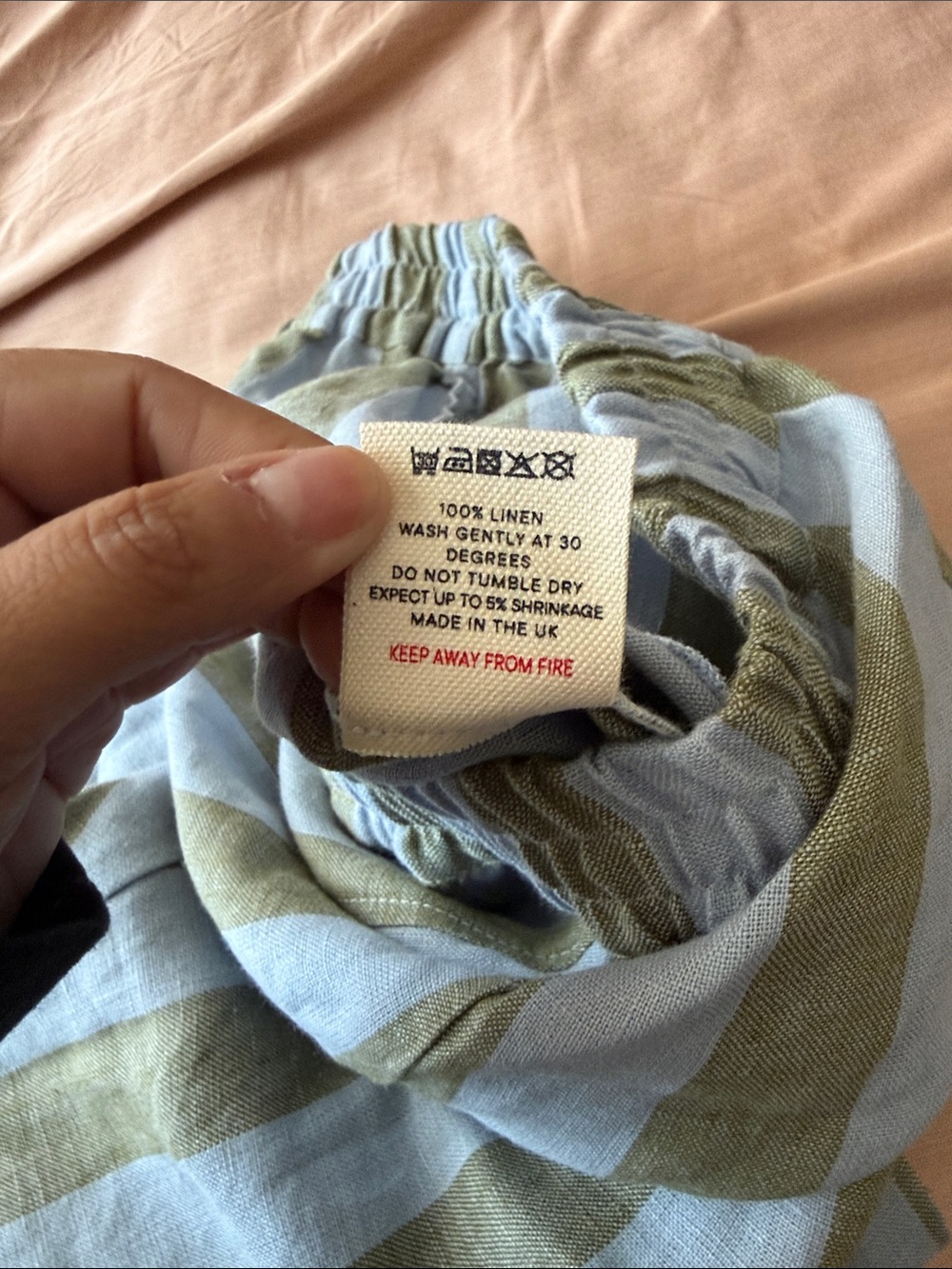 Beyond Nine Linen Mabel Trousers - meadow stripes *limited edition - Picture 9 of 9
